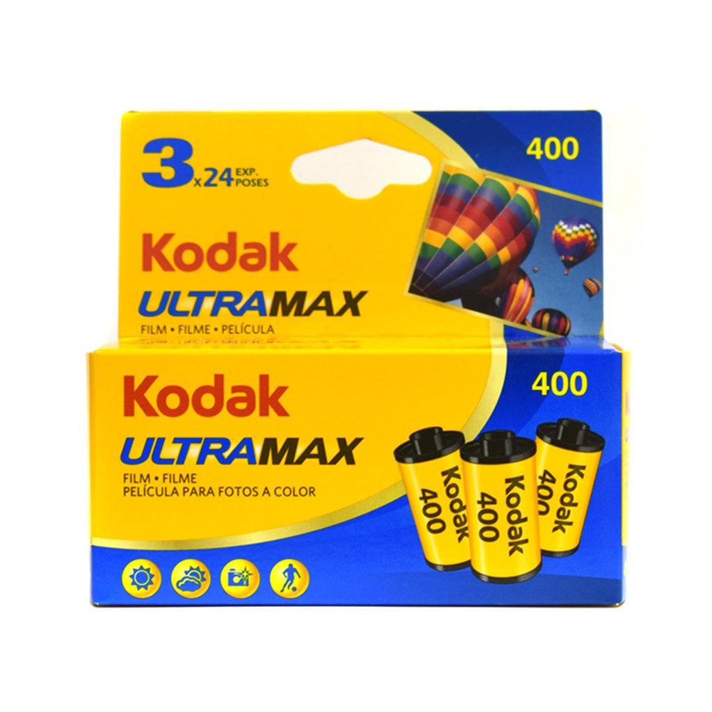 Kodak Ultramax 400 35mm film roll - 3 pack