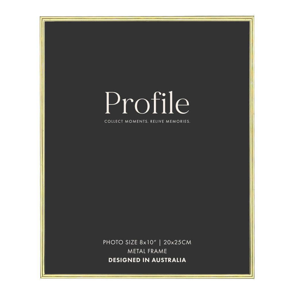 Habitat Metal Photo Frame - Gold