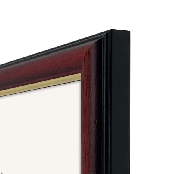 Traditional Certificate Frame - Burgundy Gold