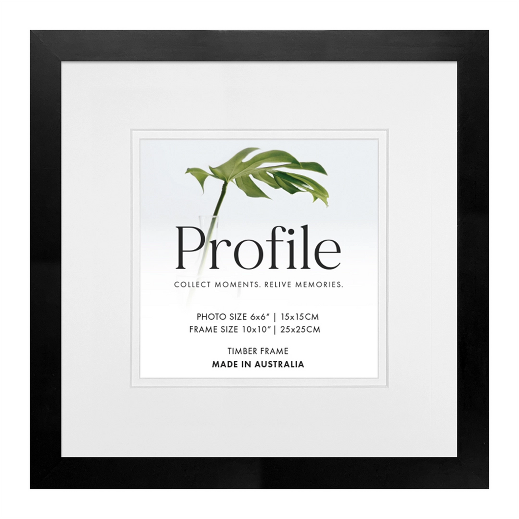 Elegant - Black Square Photo Frame