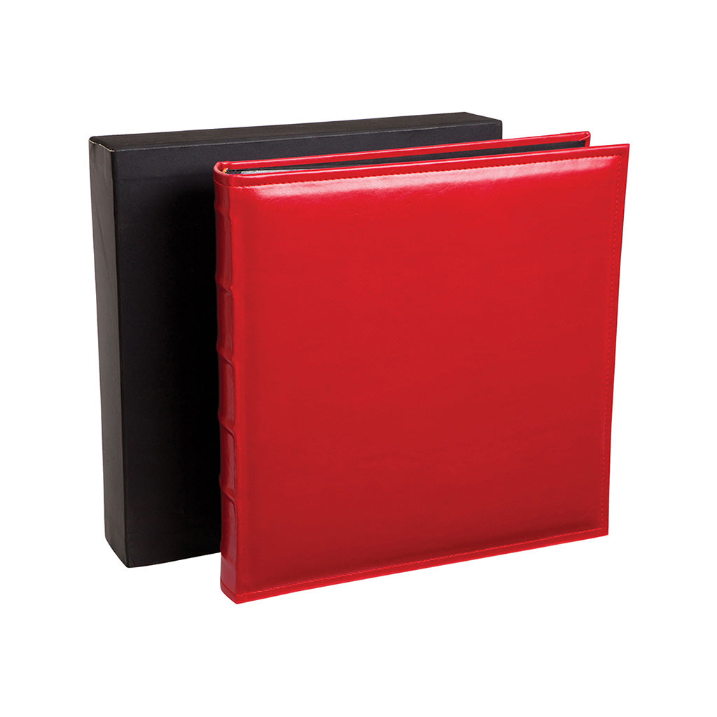 Regal Red photo album range features a leather-style cover